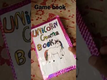 unicorn game book made with a s craft