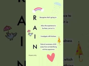 Grounding technique with RAIN acronym ❤️