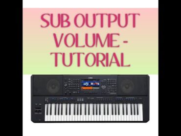 YAMAHA SX900 SUB OUTPUT VOLUME  How to adjust sub output volume TUTORIAL VIDEO