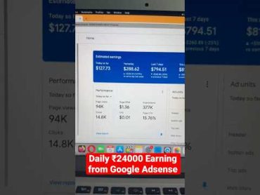 रोज़ 24000₹ Google Adsense Se 😵  Desi Blogger earning  blogger adsense