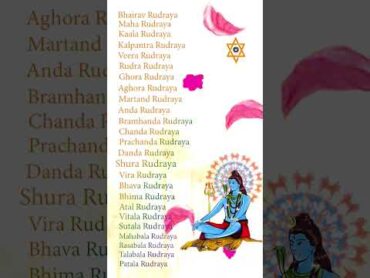 rudra shiva stotram mantra with lyrics shivstotram rudrastotram