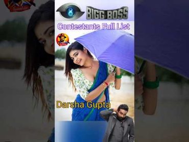 Bigg Boss season 8 Full Contestants List biggboss8tamil biggbosstamil8 shortsfeed