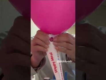 How to make Happy Meal balloon ~new handle shorts happymeal mcdonalds balloon jtskitchenette