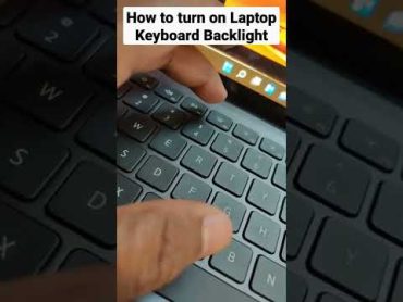 How to Turn on Laptop Keyboard Backlight💡⌨️