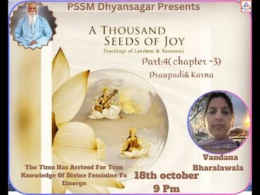 Chapter4:Draupadi& Karna  Book Thousand Seeds Of Joy  Author Anand Karunesh