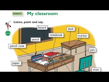 إنكليزي الدرس الثاني ص7 (My classroom) اليونت الأول للصف الثالث ابتدائي المنهج الجديد