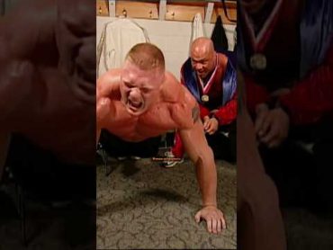 Brock Lesnar got FOOLED by Kurt Angle brocklesnar kurtangle therock pushups wwe ufc jre