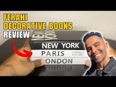 Ferahi Decorative Books Review: Chic 3Piece Faux Book Set for Stylish Home Decor!