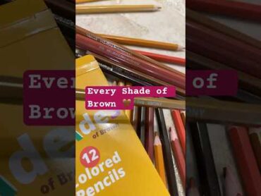 Every Shade of Brown Pencils To Go With My KDP Coloring Books 🤎🎨 kdp coloringbook