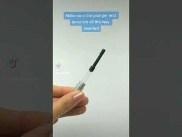 How to fill a fountain pen with bottled ink