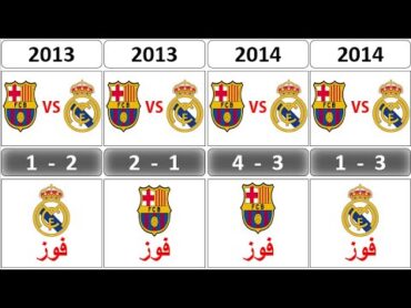 نتائج مباريات ريال مدريد ضد برشلونة من 2000 الى 2023  من في نظرك أكثر فوزا ؟