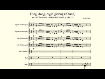 Carl Orff: Ding, dong, digidigidong  (Kanon)