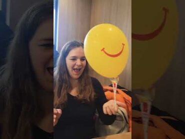 McDonalds balloon challenge? funny emilyfamily fypシ゚