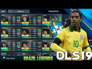 داتا أساطير منتخب البرازيل 🇧🇷( بيلية و رونالدو و كاكا و رونالدينهو)  للعبه دريم ليج 2023