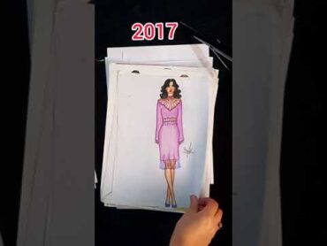 مراحل تطور رسمي للأزياء👗👠