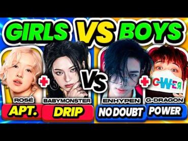 Girls vs Boys: Save One, Drop One Challenge ✨  KPOP GAME 2024