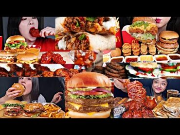 Compilation of videos of eating asmr sounds of eating mukbang تجميع اكل اسمر اصوات الأكل موكابانج