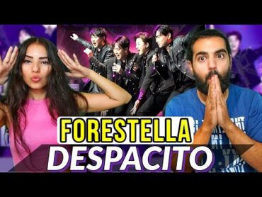 First time listening to FORESTELLA 😳🔥  Despacito cover  REACTION