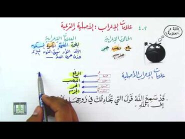 علامات الإعراب الأصلية وعلامات الإعراب الفرعية 24