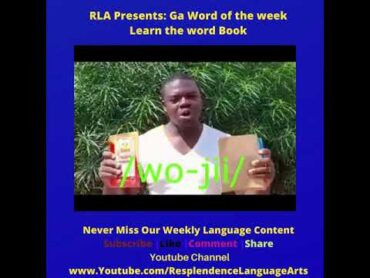 How To Learn Ga  RLA Presents Word of the Week in Ga  Book in Ga