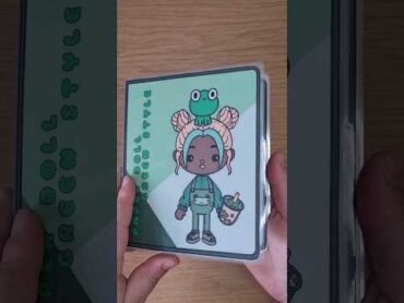 Toca Boca Green Quiet Book diy tocaboca papercraft paperbook