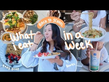 food diaries: first week of college📚, meal prep, mental health check in & how I deal w/ loneliness