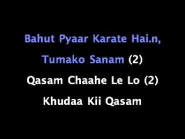 Bahut Pyar Karte Hai Karaoke .m4v