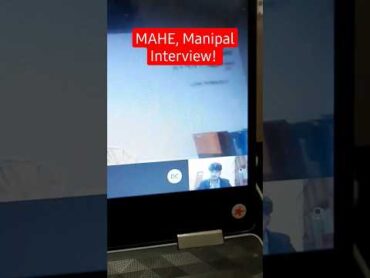 MAHE, Manipal  Interview!