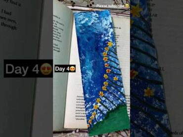 😱😱 awesome book mark😍 paintvideo painting bookmark artandcraft art drawingpainting colors