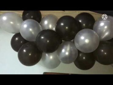 اسهل طريقه لعمل ديكور🎈 بلونات ب٥٠ج فقط للخطوبه وكتب الكتاب وكمان لعيد الميلاد  🎊🎁balloons