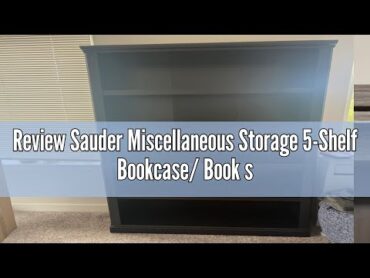 Review Sauder Miscellaneous Storage 5Shelf Bookcase/ Book shelf, Select Cherry finish