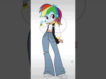 MLP My Little Pony Characters as Human Highschoolers