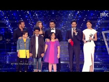 لحظة فوز حمزة لبيض في الموسم الثاني من The Voice Kids