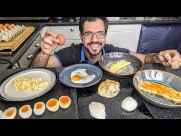 Different ways to cook eggs 10 طرق مختلفة لطبخ البيض  شيف شاهين