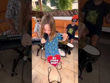 Our kids covering our new song My Stupid Heart! walkofftheearth shorts