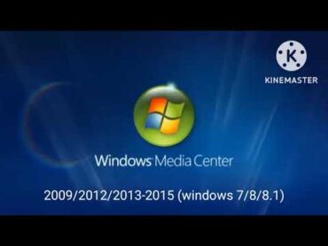 windows media center startup history