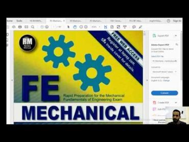 شرح ل الكتب الخاصة  FE Mechanical Exam