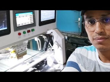 شرح عملي مبسط لطريقة عمل اله تلحيم الكوف على الشاشه tft البانل مع المسطرة tab cof bonding machine