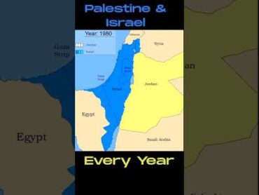 israel & palestine map history every year shorts