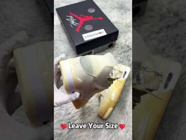 2024 Christmas Gift Real VS Fake OFFWHITE x Jordan Air Jordan 4 “Sail”  Sneakers unboxing