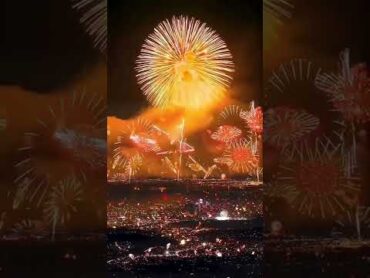 قطر أظهرت أبهر وأقوى الألعاب النارية حيث وصل إلى فوق السحاب 🤩😱❤ shorts الالعاب النارية fireworks