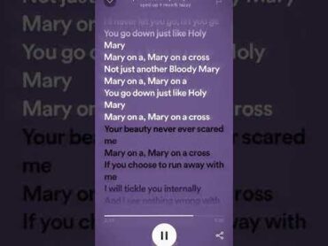 Mary on a cross // sped up // FW!!