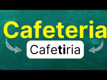 Cómo pronunciar: &39;Cafeteria&39; &39;Cafetería&39; &39;Comedor&39; &39;Bistro&39; en inglés Americano con ejemplos.