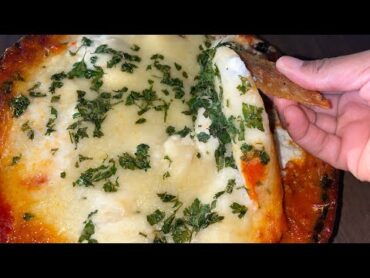 Lasagna Dip Recipe  How To Make Lasagna Dip with Baked Lasagna Chips  Super Bowl Appetizers