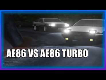 INITIAL D  AE86 VS AE86 TURBO [HIGH QUALITY]