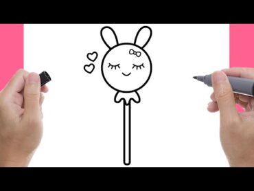 كيف ترسم مصاصة كيوت وسهلة خطوة بخطوة  رسم سهل  تعليم الرسم للمبتدئين  Cute Lollipop Drawing