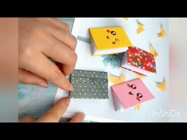 اعملي بنفسك نوت بوك صغير  How to make mini notebook