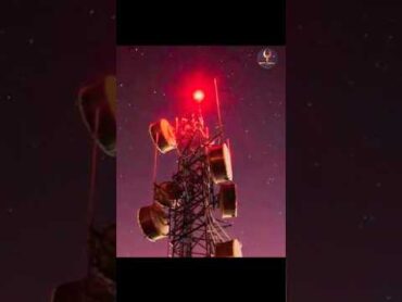 why the red light is placed on the cell tower?🤔  Tamil shortsfeed tower yshorts shorts