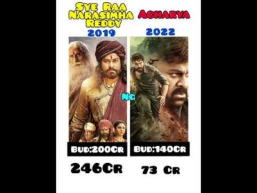 Sye Raa Narasimha Reddy Vs Acharya movie comparion 😱 viral acharya ramcharan collection shorts