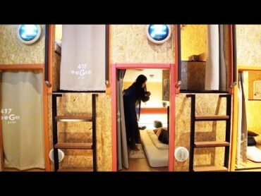 [ENG]Staying at a Capsule Hotel with Free Perks in Tokyo, Japan🛌eeGee STAY Kamata